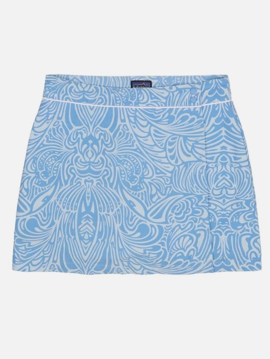 Patagonia Pants - Patagonia Button Out Boardie Skort Size 10 Blue Print Detachable Shorts